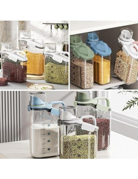 Contenedor de Almacenamiento de Cereal LANGMINGDE 2.8L