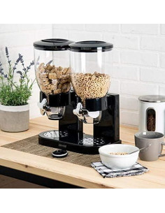 Dispensador de Alimentos Secos ELD 2L Acrílico Negro 2