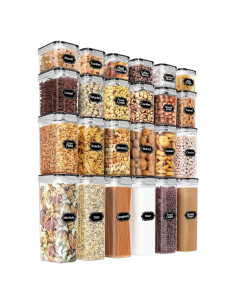 Conjunto 24 Contenedores Almacenamiento PRAKI Herméticos 2L