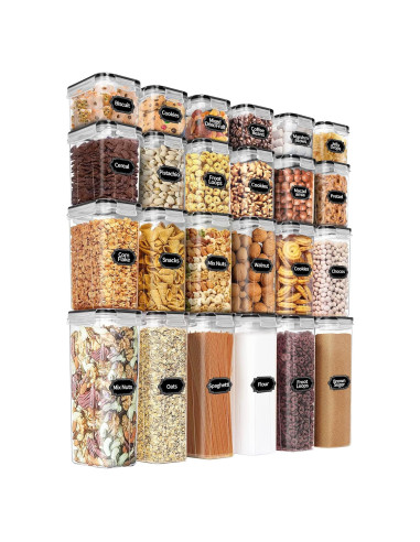 Conjunto 24 Contenedores Almacenamiento PRAKI Herméticos 2L