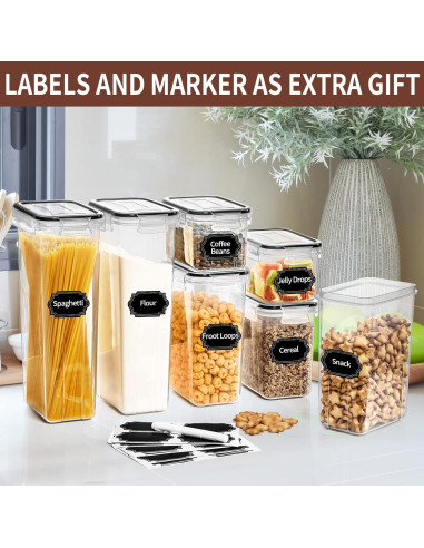 Conjunto 24 Contenedores Almacenamiento PRAKI Herméticos 2L