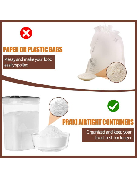 Conjunto 24 Contenedores Almacenamiento PRAKI Herméticos 2L