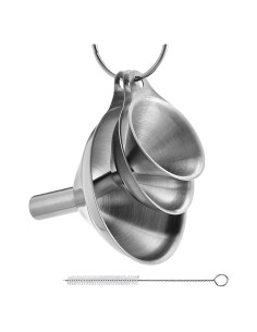 Set de 3 Embudos de Acero Inoxidable Leooccye para Cocina
