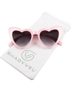 Gafas de sol infantiles ShadyVEU corazón rosa UV400 2-6 años 2