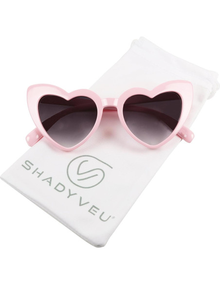 Gafas de sol infantiles ShadyVEU corazón rosa UV400 2-6 años Gafas de sol infantiles ShadyVEU corazón rosa UV400 2-6 años