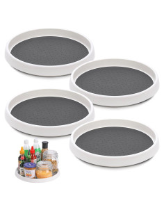 Organizador Lazy Susan CiWiVOKi 10 cm Antideslizante Set 4