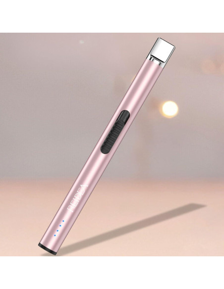 Encendedor Eléctrico REIDEA S4 Pro Recargable USB Oro Rosa