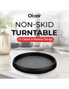 Plato Giratorio Antideslizante Oizeir 25,4 cm Set de 4 2
