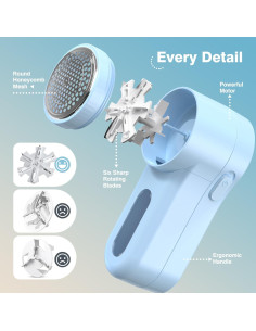 Afeitadora de tela eléctrica Bubbacare M21 recargable USB 2