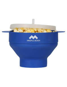 Popper de Palomitas de Silicona Mindful Design 15 Tazas Azul