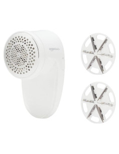 Desfibrilador de tela Amazon Basics, 2 cuchillas, blanco