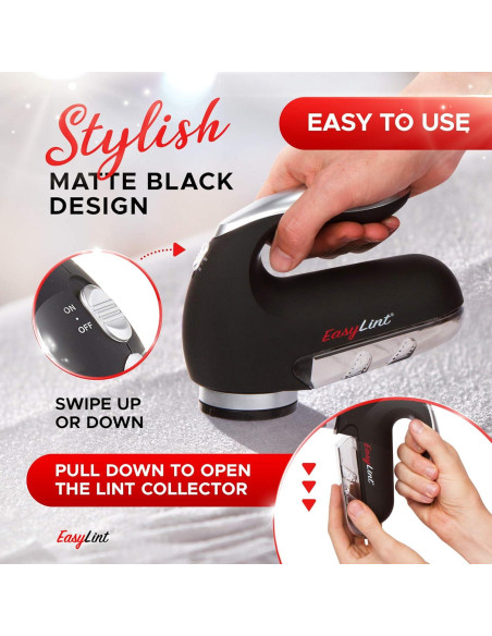 EasyLint Removedor de Pelusas Eléctrico Profesional 396g