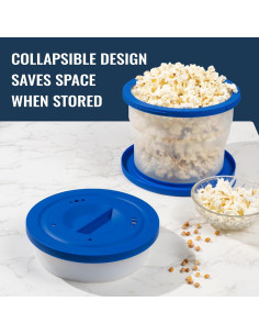 Hacedor de Palomitas de Maíz Silicona TONFORD 3.2L Plegable 2