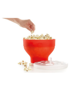 Hacedor de Palomitas Lekue Microondas Rojo 20 cm Colapsable