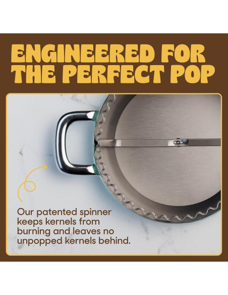 Fabricante de Palomitas Popsmith Acero Inoxidable 6L