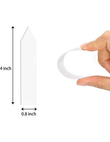 Etiquetas de Plantas Blancas 1000 Pcs Foraineam 10x2 cm