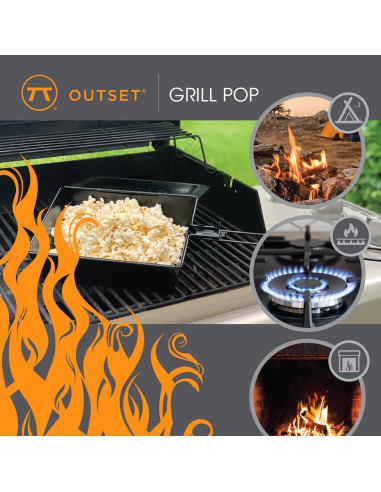 Bandeja para Palomitas Outset 28.5 cm Antiadherente con Mango