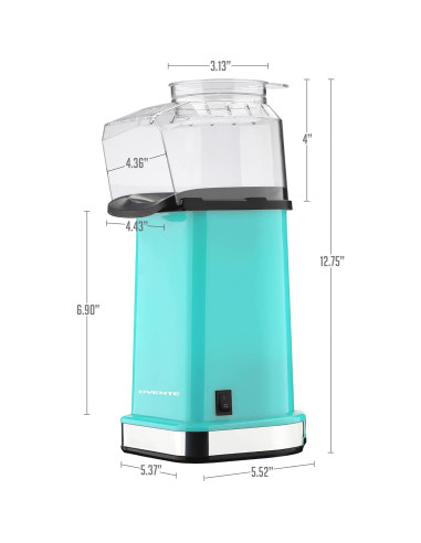 Máquina de Palomitas OVENTE PM11T 1400W 16 Tazas Turquesa
