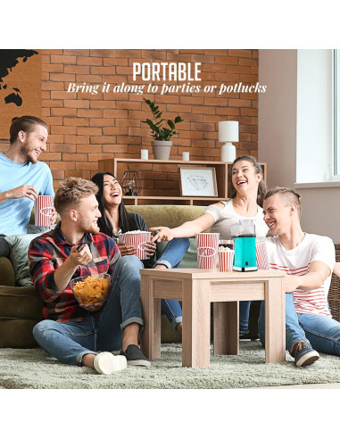 Máquina de Palomitas OVENTE PM11T 1400W 16 Tazas Turquesa