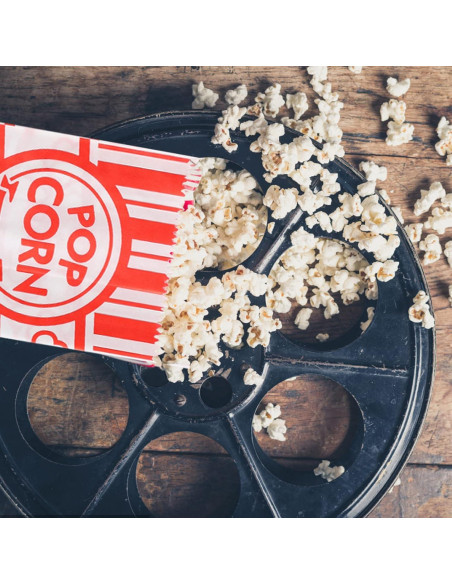 300 Bolsas de Palomitas Desechables 1 Oz Papel Grado Alimenticio