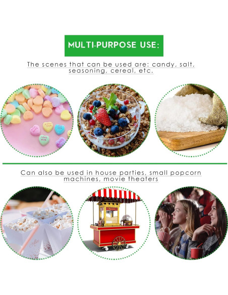 4 Piezas Cucharón Aluminio 12 oz Saffica para Snacks