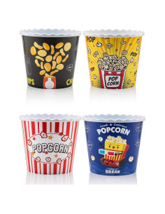 Contenedores de Palomitas Reutilizables ONONEXPRESS 4 Pzs