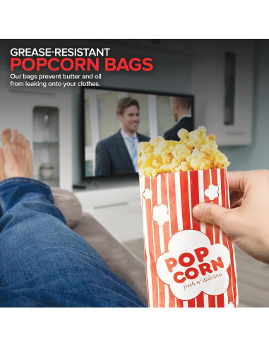 Bolsas de Palomitas Desechables Stock Your Home 2 oz 100 Pzas