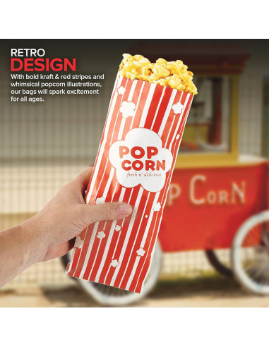 Bolsas de Palomitas Desechables Stock Your Home 2 oz 100 Pzas