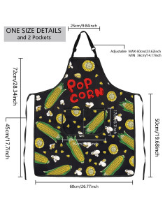 Delantal de Cocina Impermeable MBMSO para Palomitas de Maíz 2