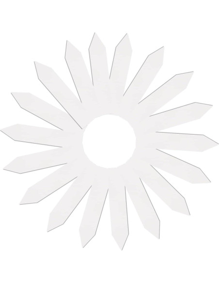 Etiquetas de Plantas Blancas 1000 Pcs Foraineam 10x2 cm