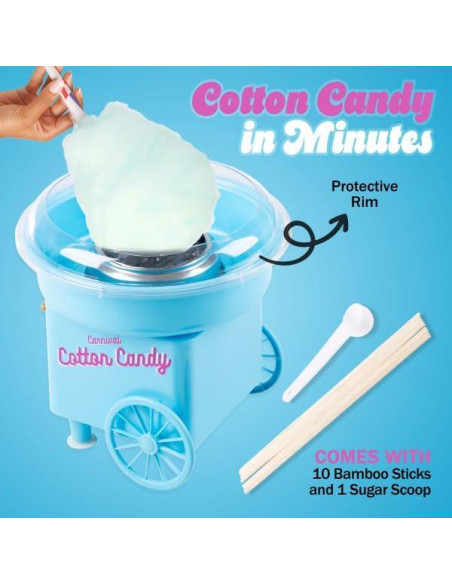 Máquina de Algodón de Azúcar Mini Great Northern Popcorn Azul
