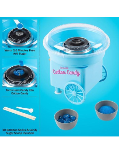 Máquina de Algodón de Azúcar Mini Great Northern Popcorn Azul