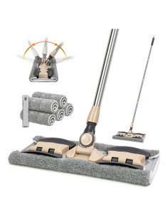 Mopa de Microfibra VAIIGO Profesional con 5 Paquetes Reutilizables