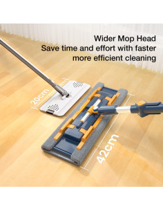 Mopa de Microfibra HoMettler 151,6 cm con 2 Almohadillas 2