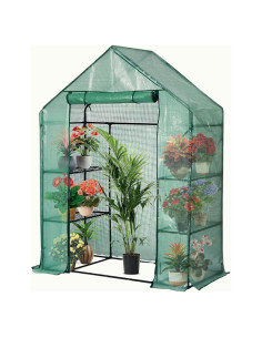 Invernadero Portátil Florencia 145x145x196 cm 12 Estantes