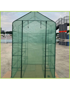 Invernadero Portátil Florencia 145x145x196 cm 12 Estantes 2