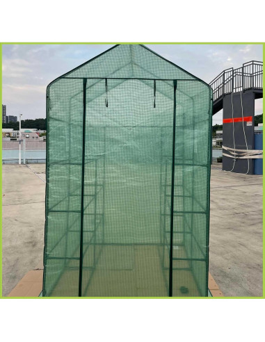 Invernadero Portátil Florencia 145x145x196 cm 12 Estantes