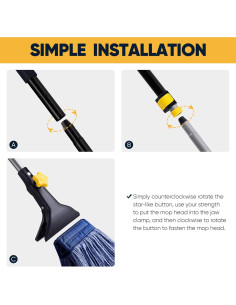 Mopa Húmeda Yocada Algodón Grado Industrial 139,9 cm 2