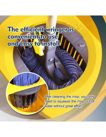 Mopa Húmeda Yocada Algodón Grado Industrial 139,9 cm
