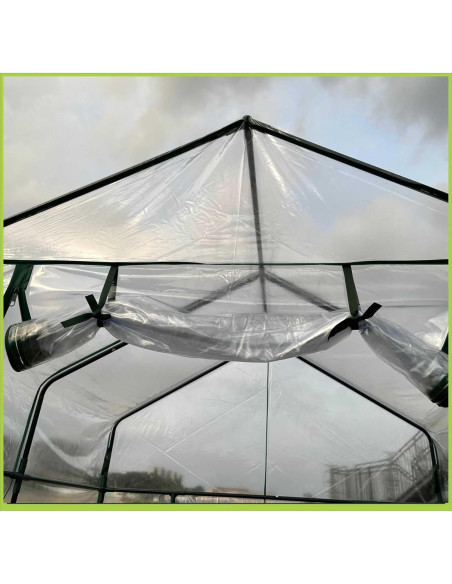 Invernadero Portátil Florencia 145x145x196 cm 12 Estantes