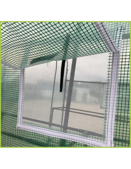 Invernadero Portátil Florencia 145x145x196 cm 12 Estantes