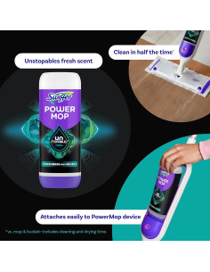 Limpiador de pisos Swiffer PowerMop 2x748ml Unstopables 2