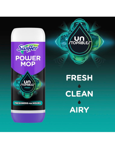 Limpiador de pisos Swiffer PowerMop 2x748ml Unstopables
