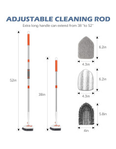 SetSail Cepillo de Suelo 3 en 1 con Mango Ajustable 132 cm 2