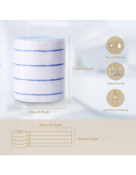 Paños de Microfibra Desechables DrDirt - 15 Hojas 42x12 cm