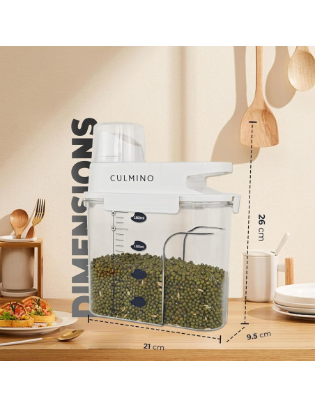 Contenedor de Cereal Hermético Culmino 1.8L BPA Libre