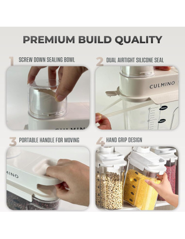 Contenedor de Cereal Hermético Culmino 1.8L BPA Libre
