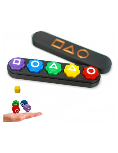 Juego Gonggi Coreano - 5 Piedras de Colores en Caja Regalo