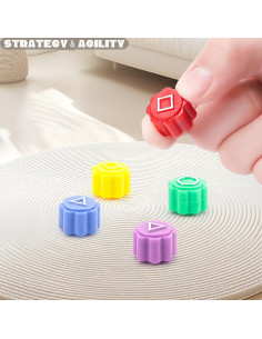 Juego Gonggi Coreano - 5 Piedras de Colores en Caja Regalo 2