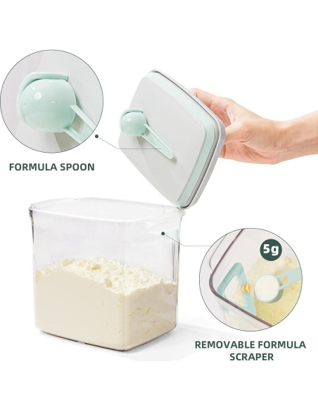 Contenedor de viaje hermético Tourdeus 1000ml transparente